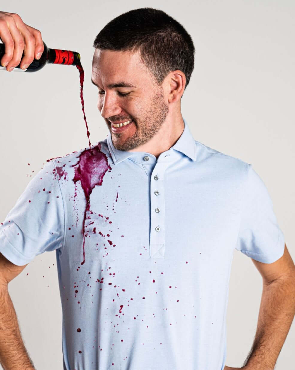 Sweat Proof Polo Shirts Men's Sky Blue Sweat Free Polo – No