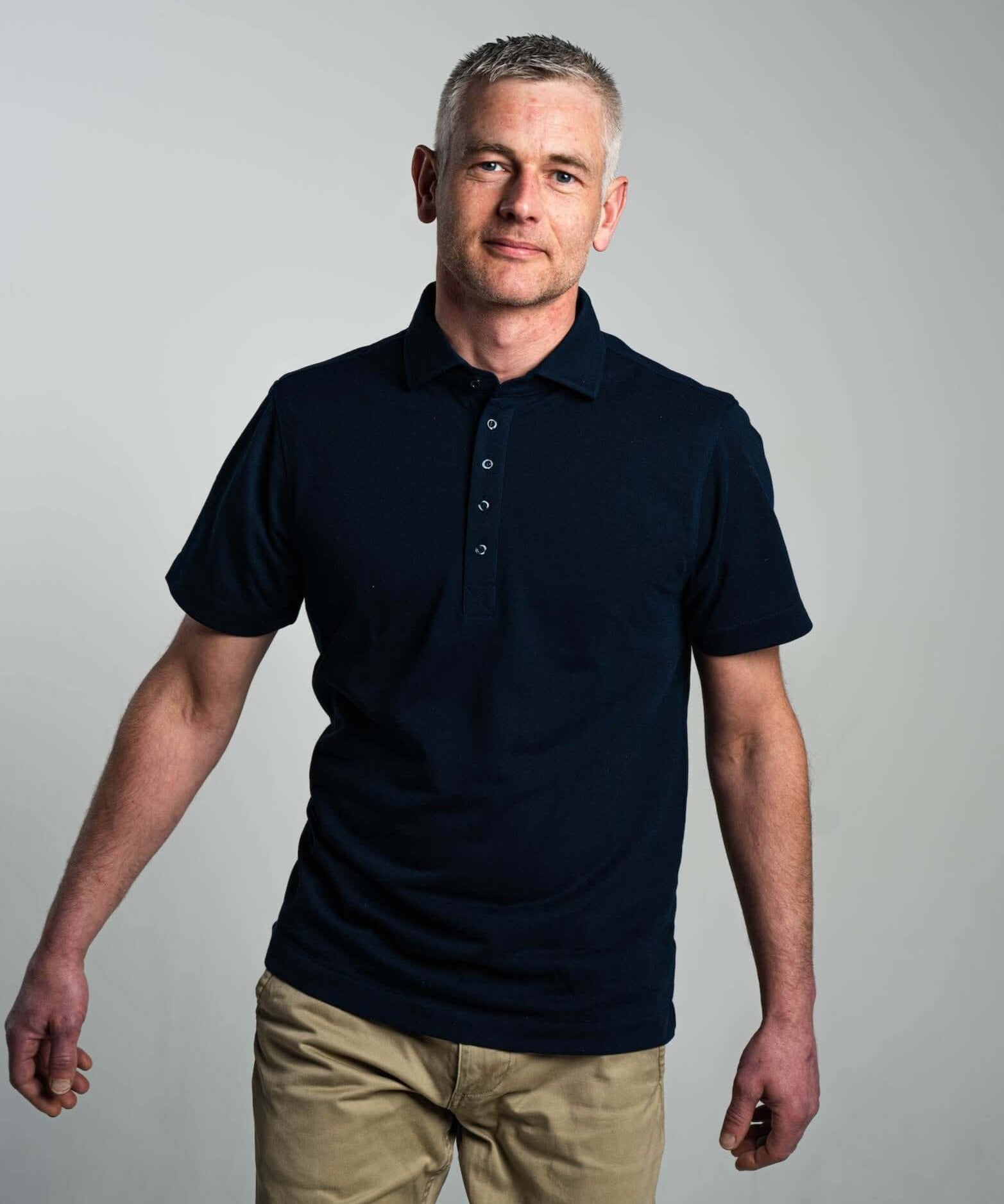 No Sweat Polo Shirt Navy - No Sweat Clothing Europe AB