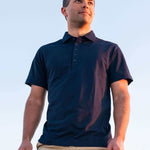 No Sweat Polo Shirt Navy - No Sweat Clothing Europe AB