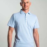 No Sweat Polo Shirt Sky Blue - No Sweat Clothing Europe AB