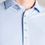 No Sweat Polo Shirt Sky Blue Long - No Sweat Clothing Europe AB