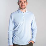 No Sweat Polo Shirt Sky Blue Long - No Sweat Clothing Europe AB